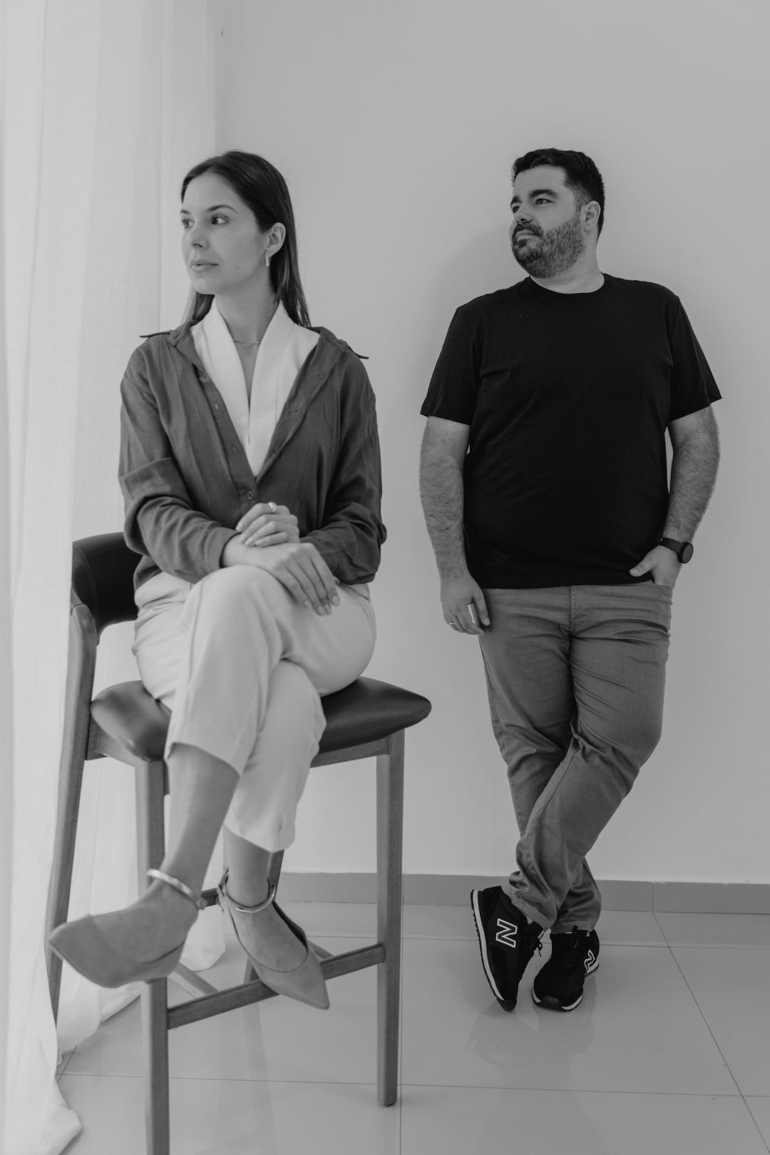 Fotografia dos arquitetos De Luca e Leffa